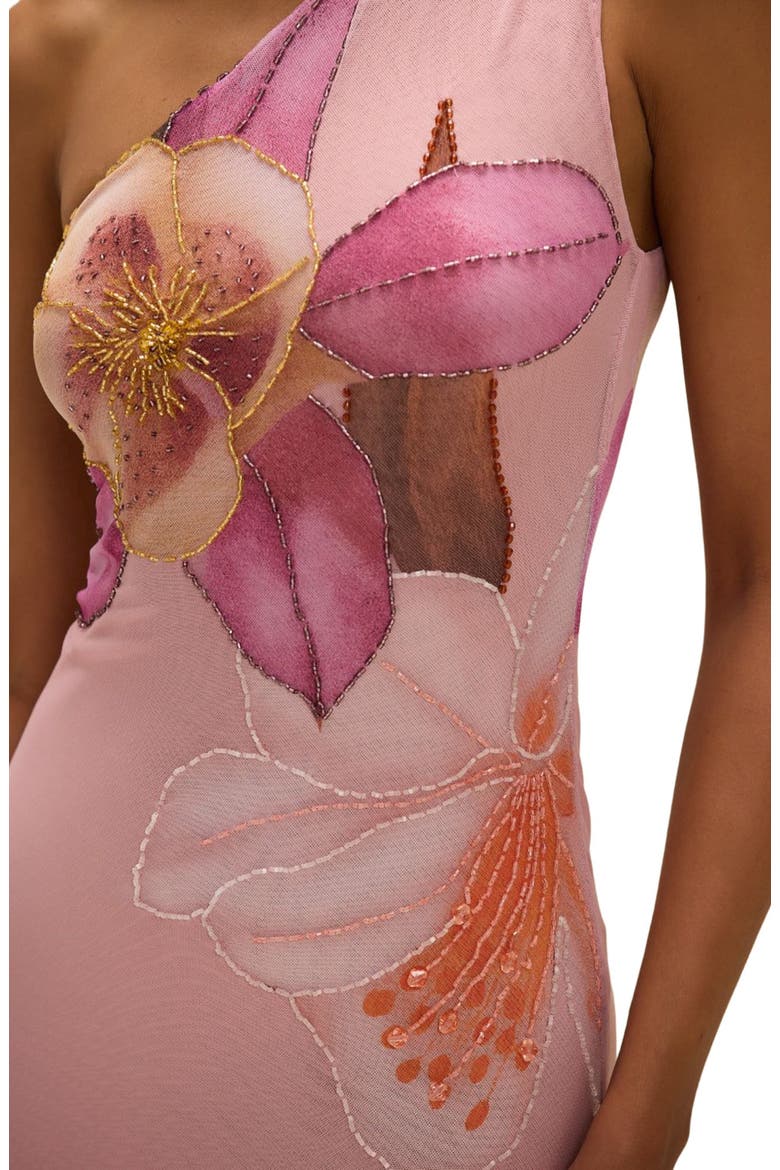 Peony Printed Maxi Dress, Alternate, color, PINK
