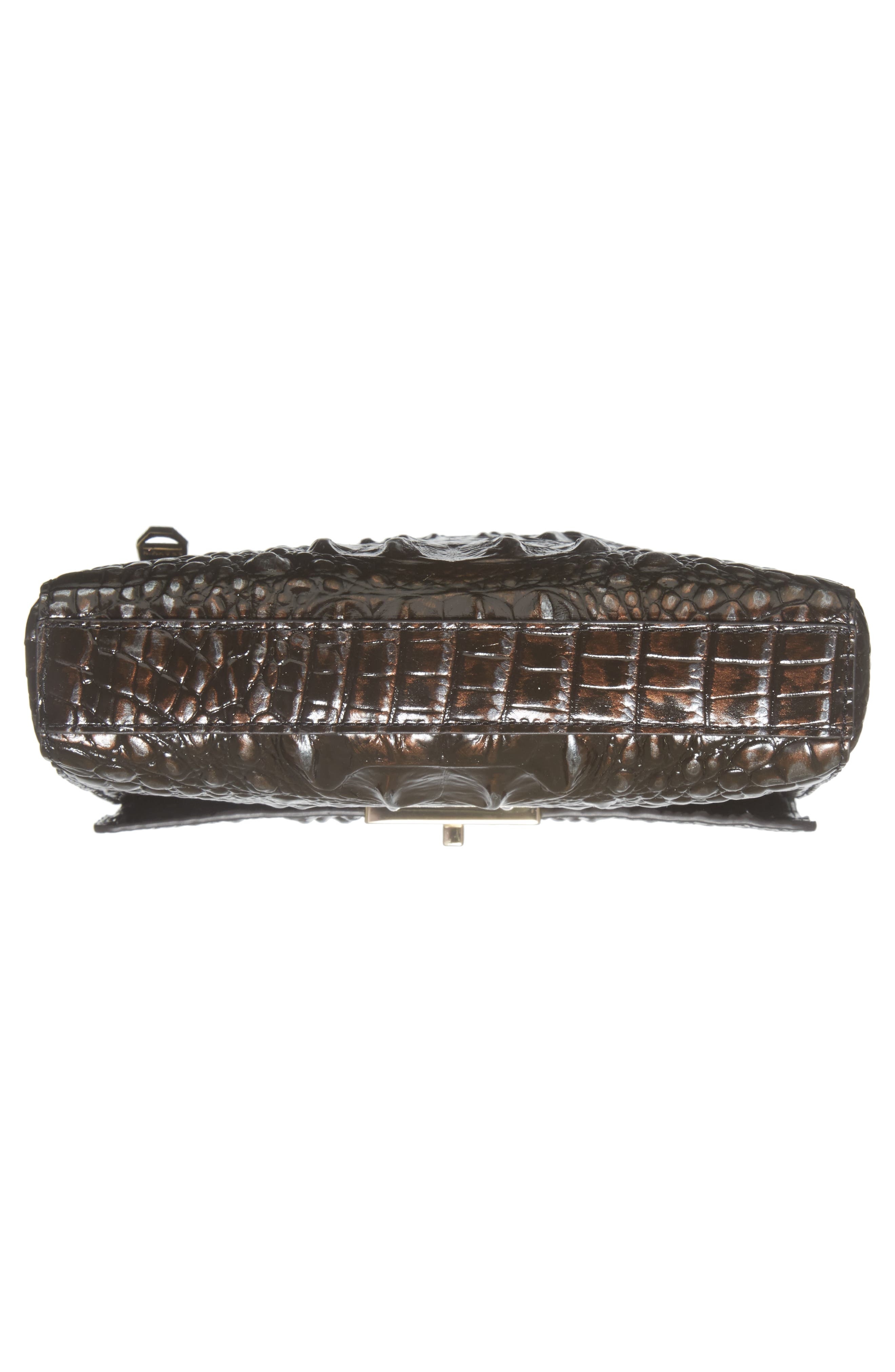 Brahmin Melbourne Manhattan Croc Embossed Leather Crossbody Bag, Alternate, color, 