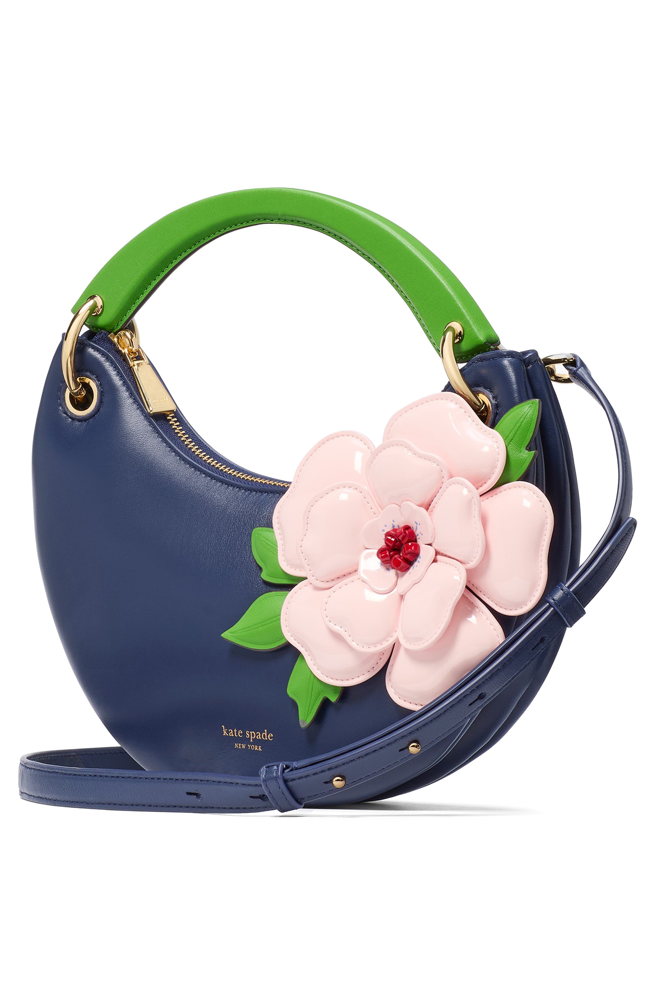 expo floral leather shoulder bag (Women) | Nordstrom