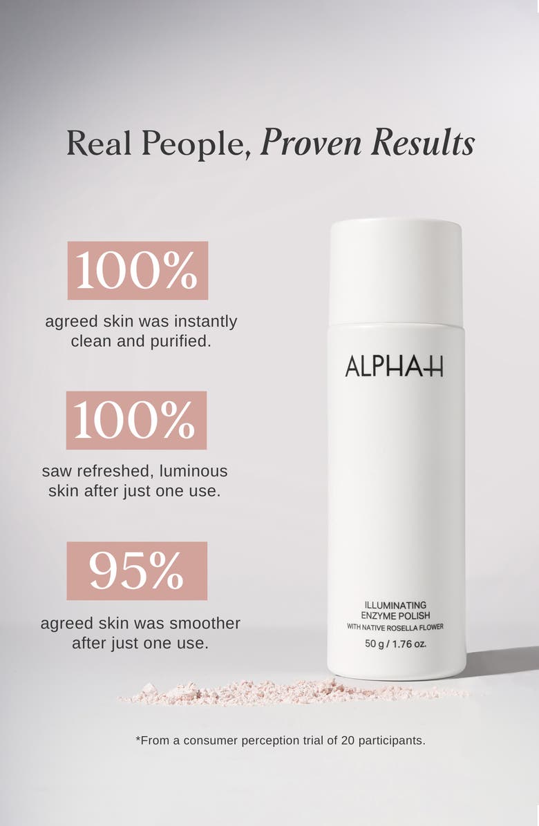 Alpha-H Illuminating Enzyme Polish with Native Rosella Flower, Alternate, color, 