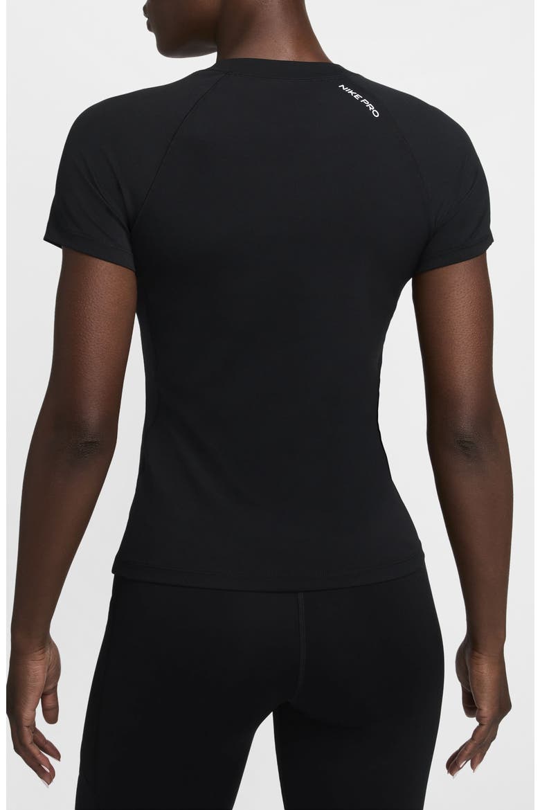 Pro Dri-FIT Short Sleeve Top, Alternate, color, BLACK/WHITE