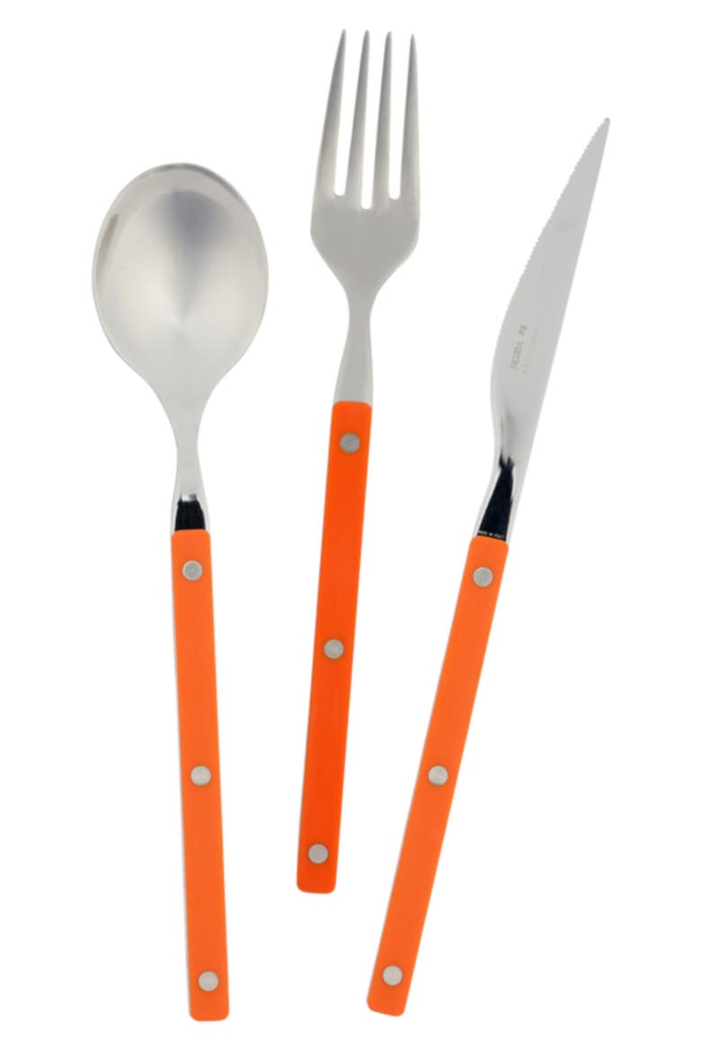 Pastello 3-Piece Place Setting, Main, color, ORANGE