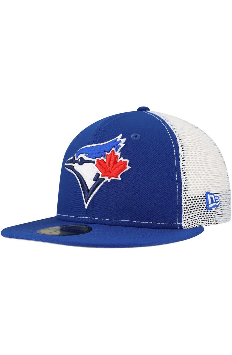 New Era Men's New Era Royal Toronto Blue Jays Team Color 59FIFTY Trucker Fitted Hat, Alternate, color, 