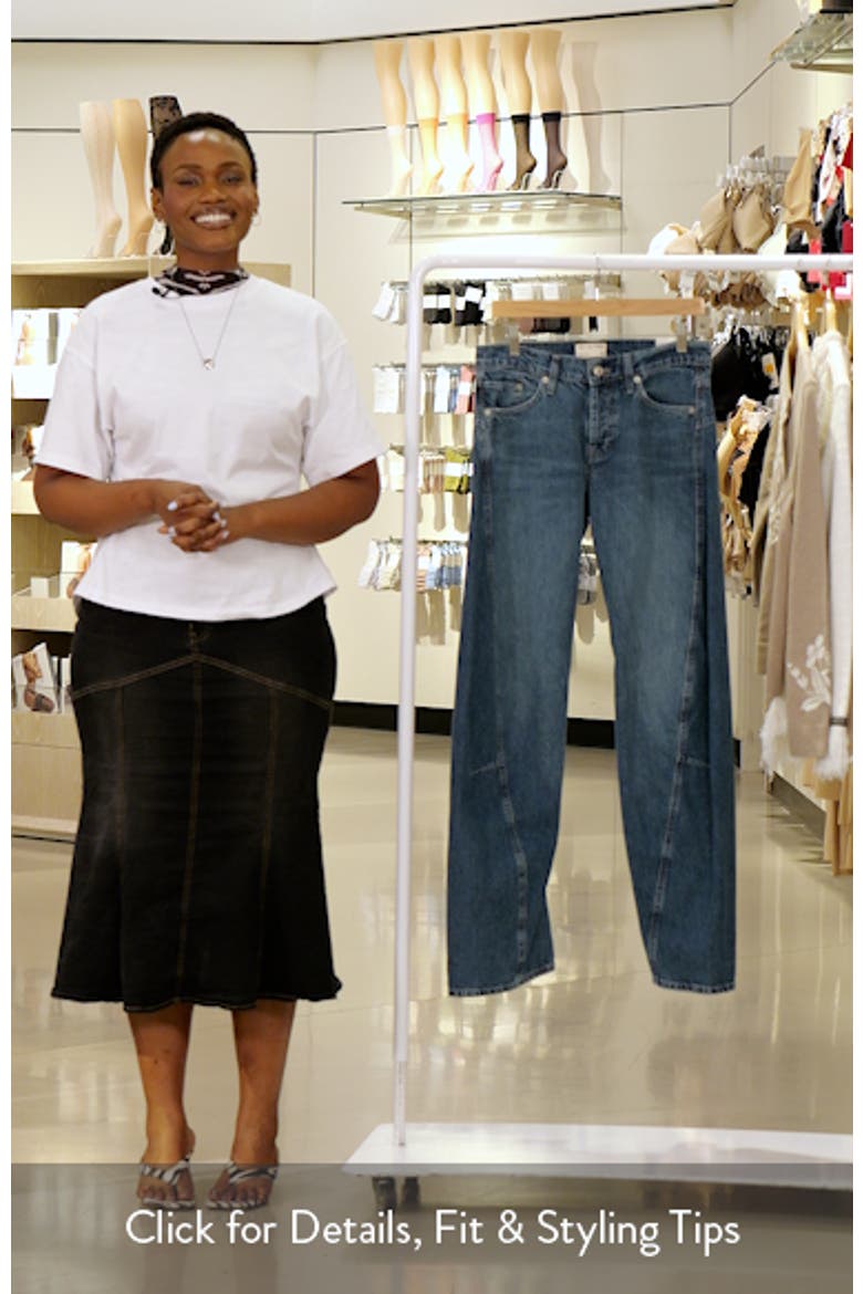 Fable Low-Rise Twisted Bowed Jeans video