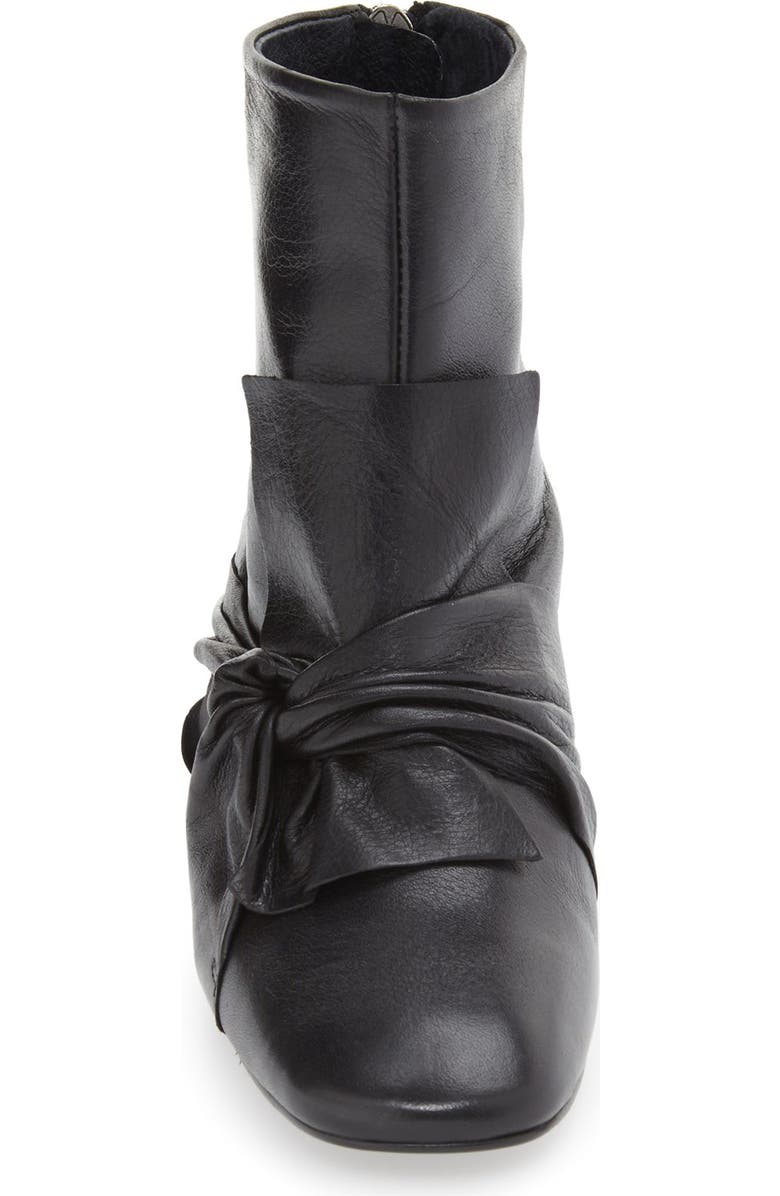 Topshop 'Marilyn' Square Toe Bow Bootie, Alternate, color,