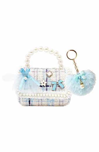 HOT FOCUS Tiny Mini Flower Dream Tweed Handbag