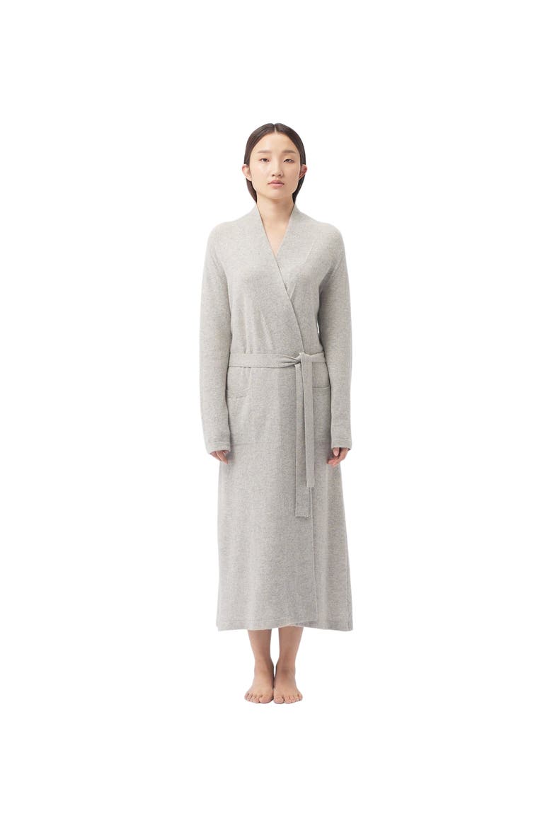 Long Cashmere Robe, Main, color, dawn blue