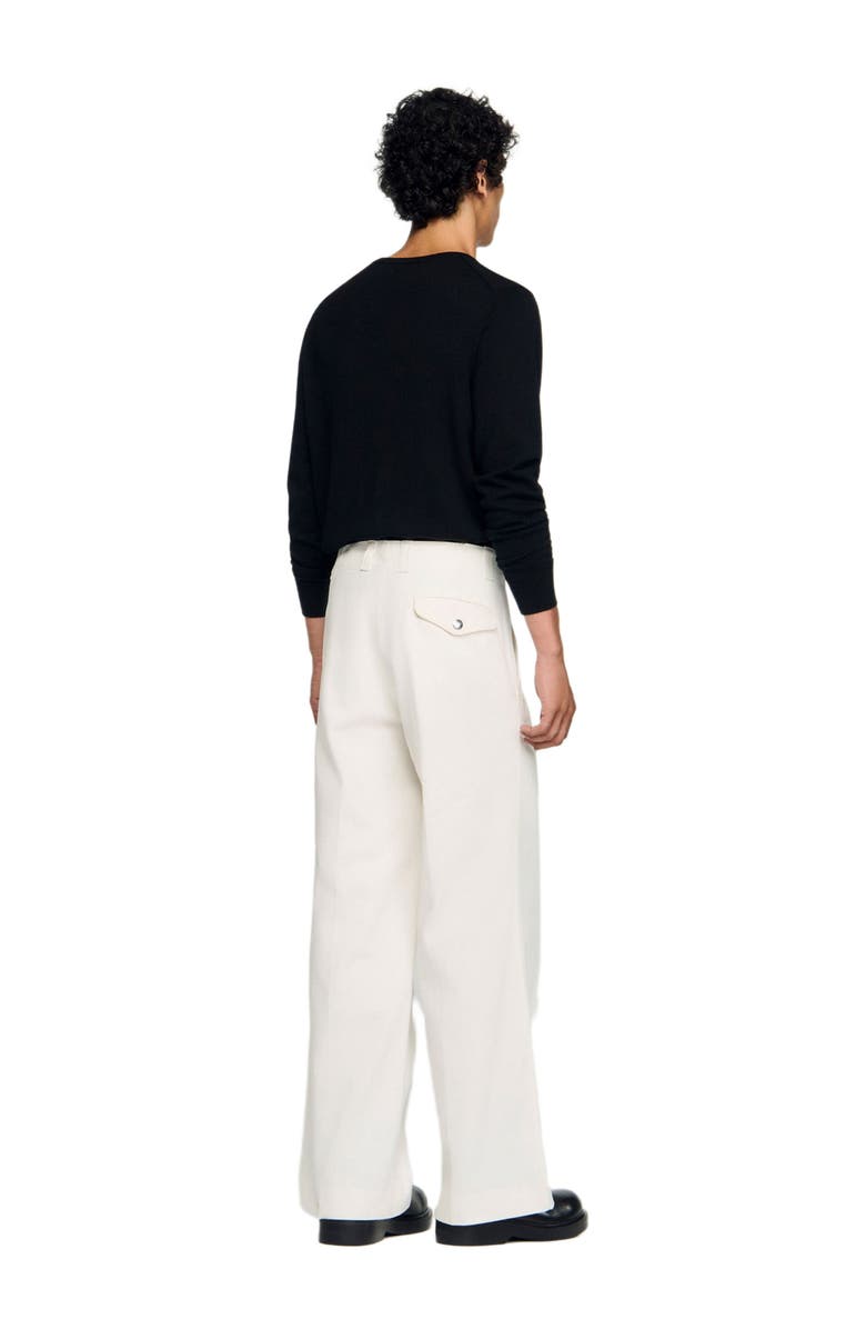 SANDRO Wide-leg trousers, Alternate, color, 