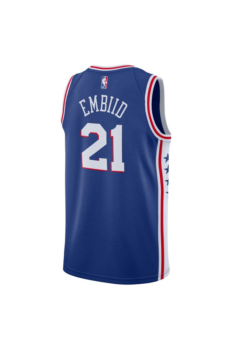 Unisex Nike Joel Embiid Royal Philadelphia 76ers Swingman Jersey - Icon Edition, Alternate, color, Royal