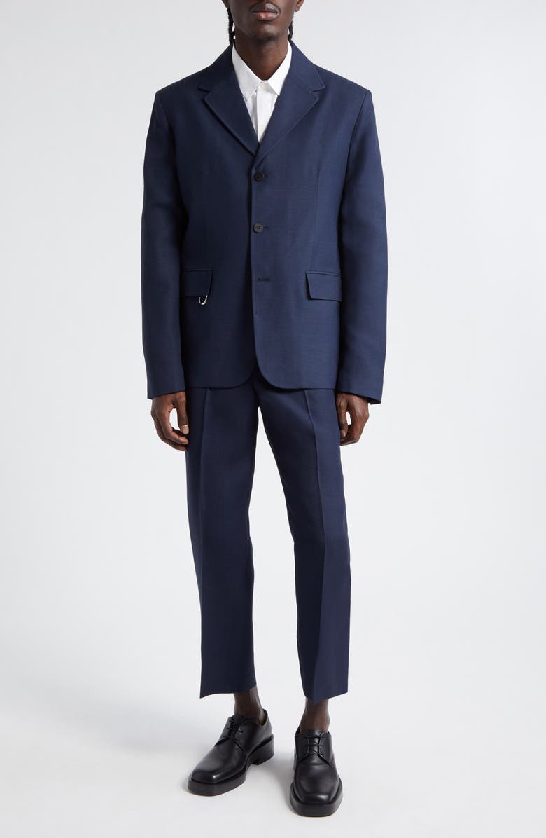 Jacquemus Le Pantalon Cabri Slim Fit Crop Pants, Alternate, color, Dark Navy