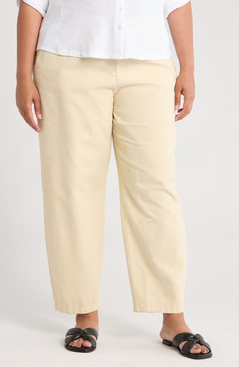 Jersey Ankle Lantern Pants (Plus Size)
