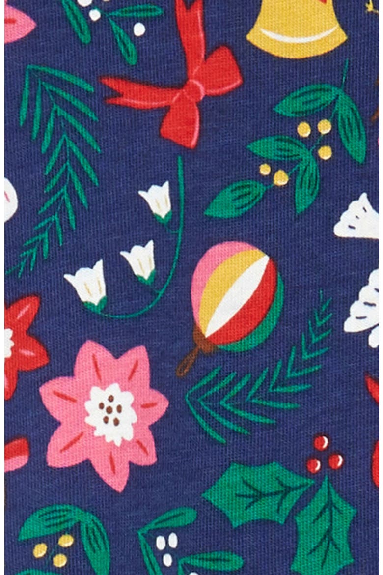 Kids' Fun Print Long Sleeve Dress, Alternate, color, STARBOARD BLUE FESTIVE FLORAL