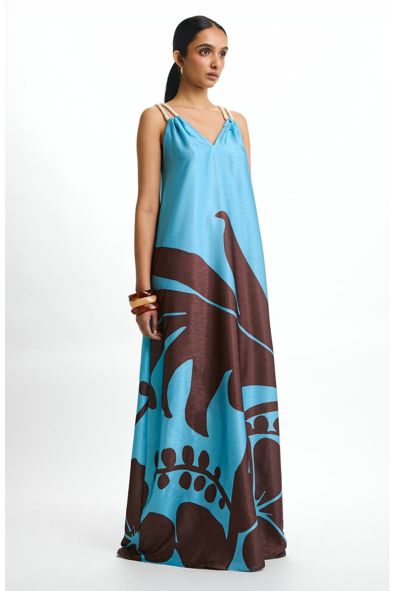 Printed Jwana Ula Mint Maxi Dress, Alternate, color, Ula Mint