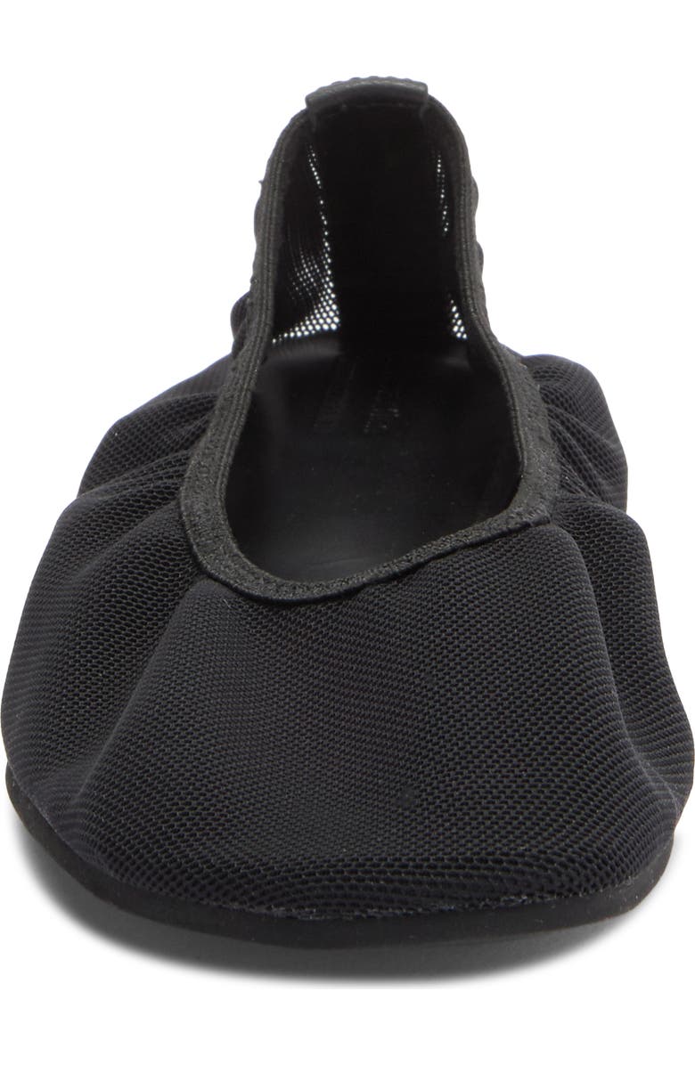 Reformation Marcadet Knit Ballet Flat, Alternate, color, Black Mesh
