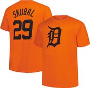 FANATICS Men's Fanatics Tarik Skubal Orange Detroit Tigers Big & Tall Name & Number T-Shirt