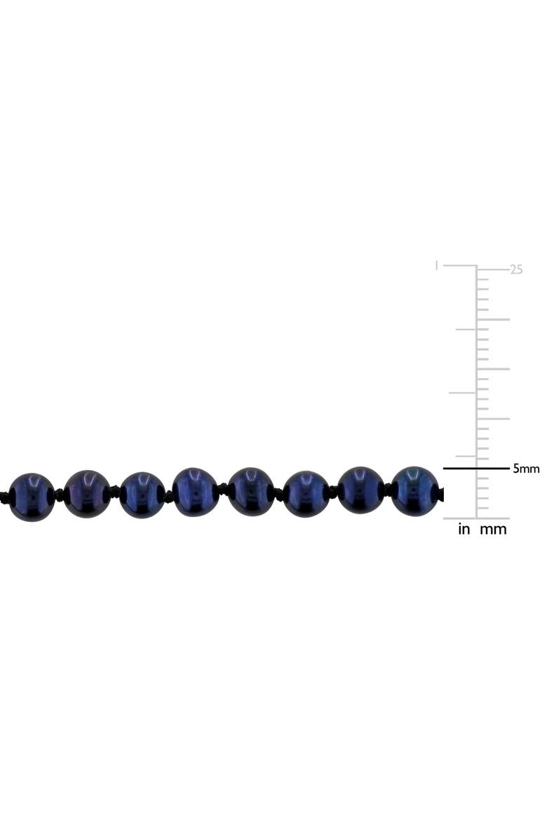 DELMAR Cultured Black Pearl Necklace, 5–5.5mm, Alternate, color, 