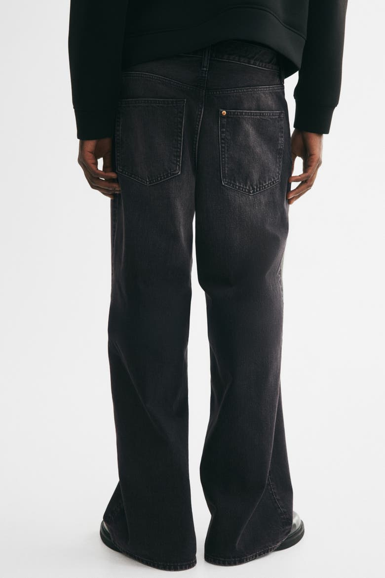Wide-Leg Jeans, Alternate, color, Denim black