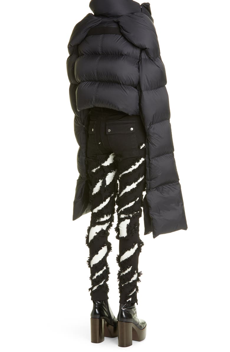 Rick Owens Mountain Crop Quilted Down Puffer Jacket, Alternate, color, 