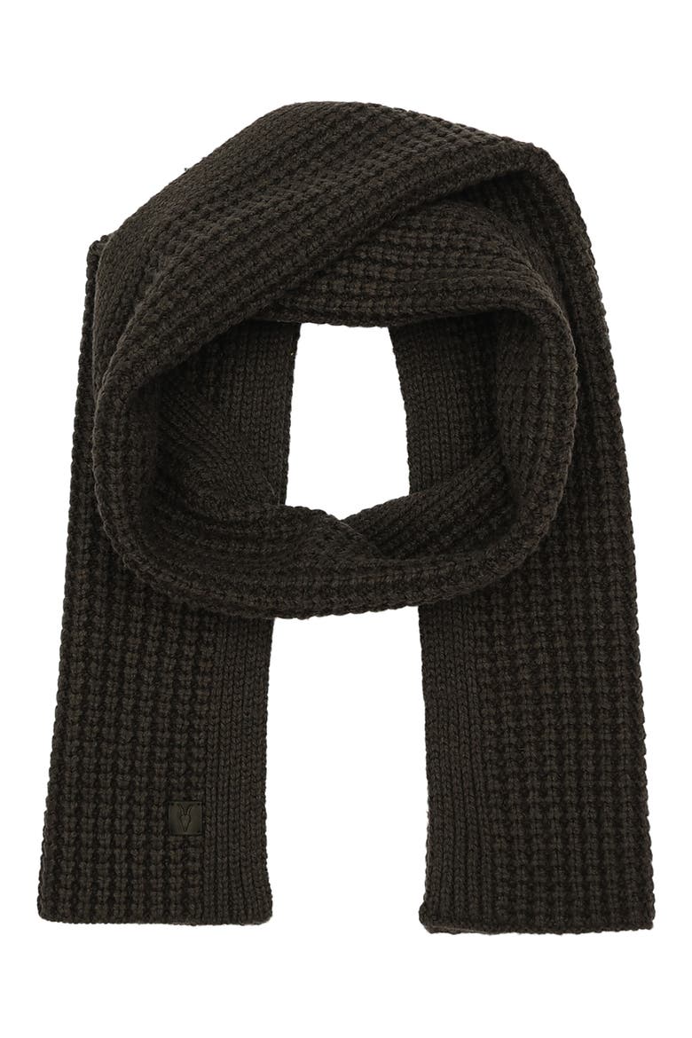 Thermal Knit Scarf, Main, color, CARTER GREY