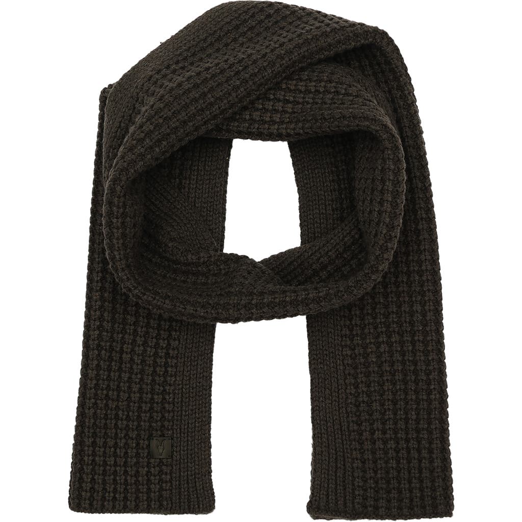 Allsaints Thermal Knit Scarf In Carter Grey