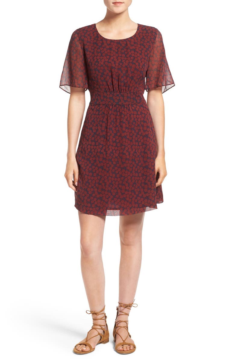 Madewell 'Vivian' Silk Shift Dress, Main, color,