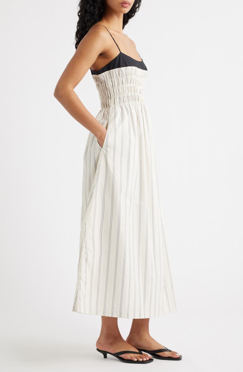 Rails Primrose Stripe Smocked Bodice A-Line Dress, Alternate, color, Palma Stripe