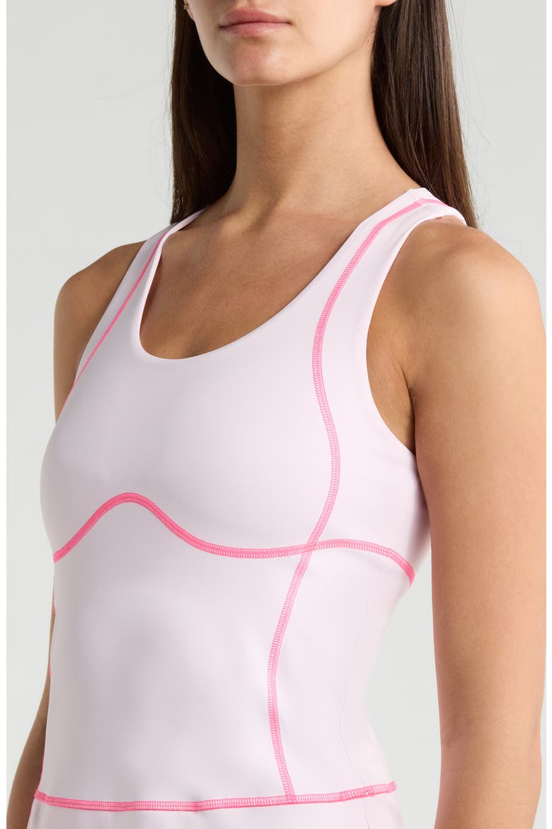 Soft Tech Sleeveless Golf Minidress, Alternate, color, BLUSH