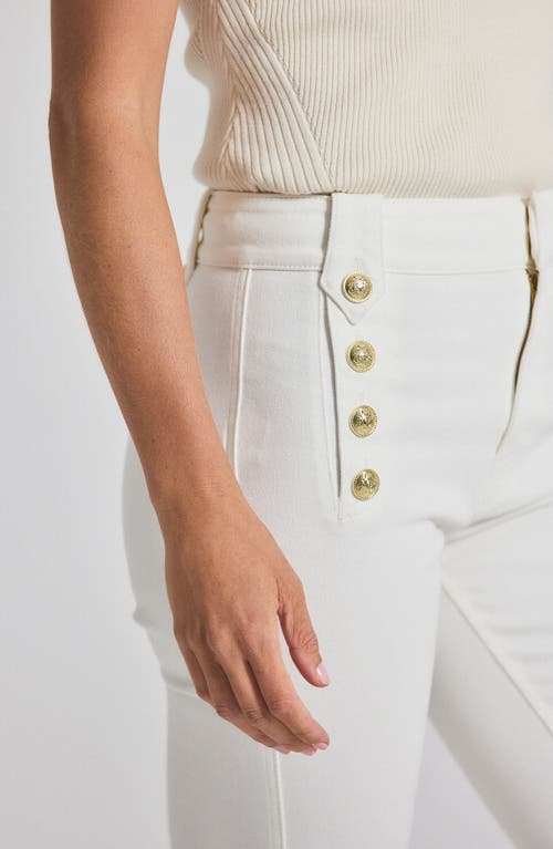 Derek Lam 10 Crosby Robertson Stretch Flare Sailor Jeans In White