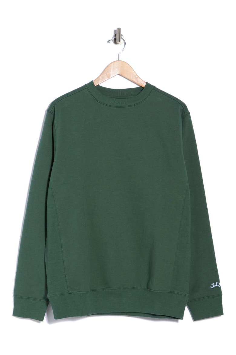 Fleece Crewneck Sweatshirt, Alternate, color, JUNGLE GREEN