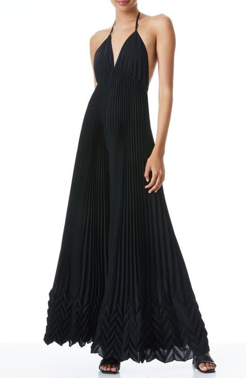 Adalyn Halter Pleated Jumpsuit