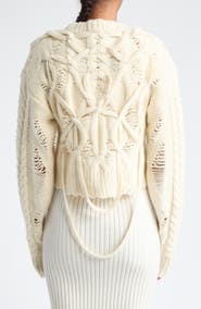 Aisling Camps Briar Merino Wool & Cashmere Cable Sweater