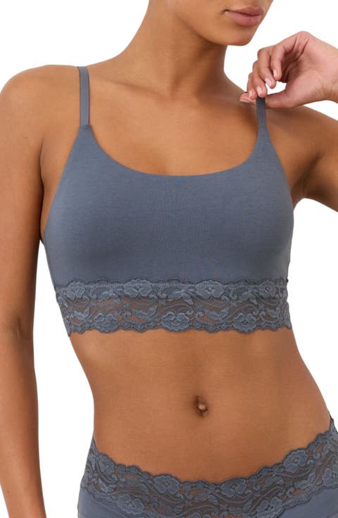 Lace Modern Scoop Bralette Made With Organic Cotton