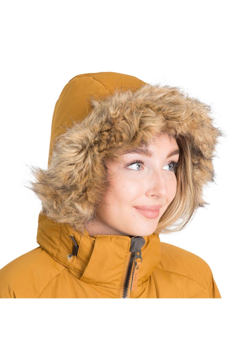 Nadina Waterproof Padded Jacket, Alternate, color, Golden Brown