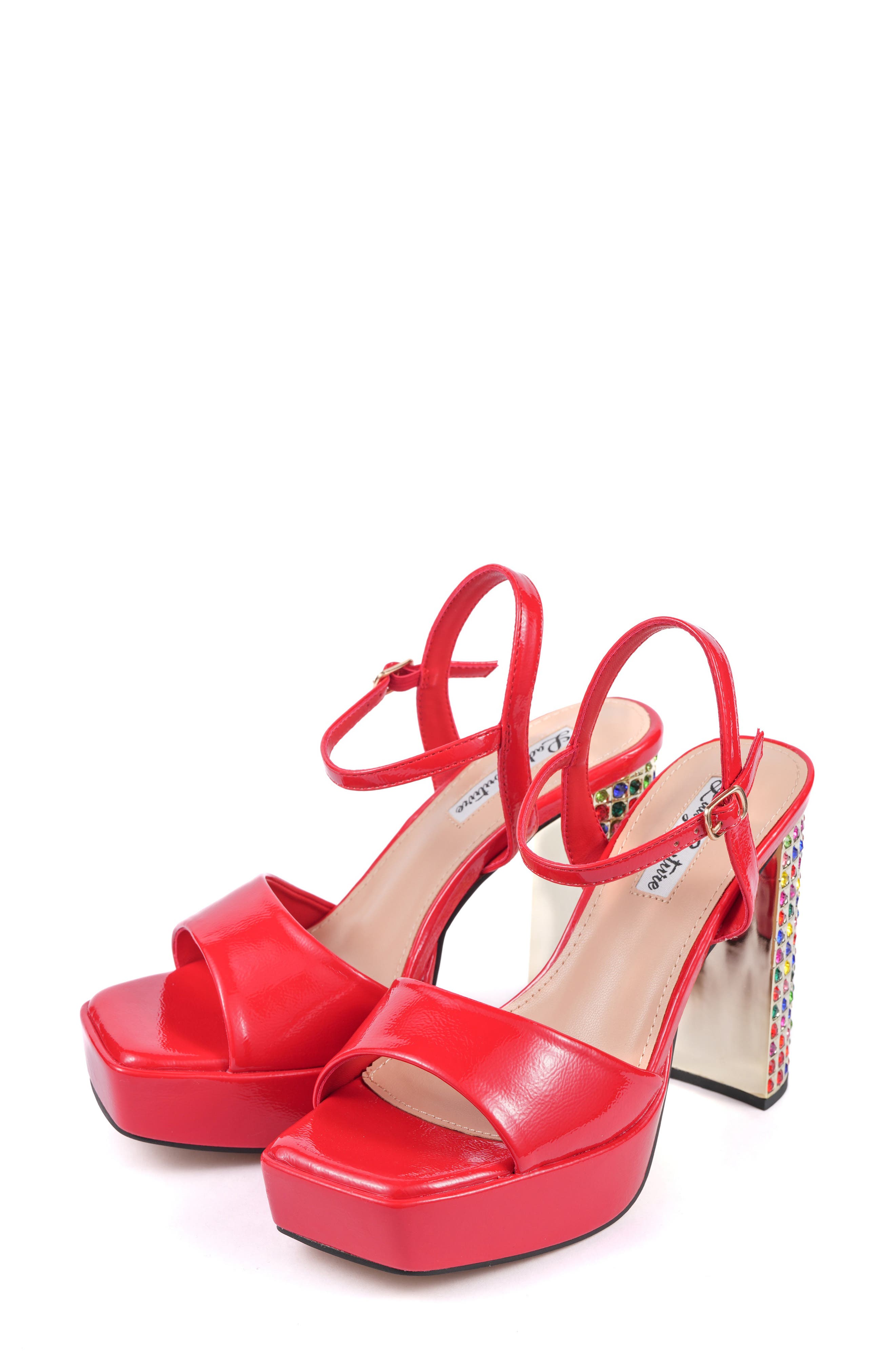 Pretty Sandal, Alternate, color, RED