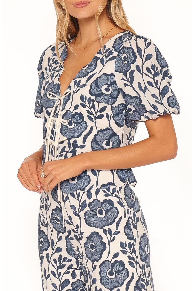 Jensen Scallop Hem Top, Alternate, color, BLUE FLORAL
