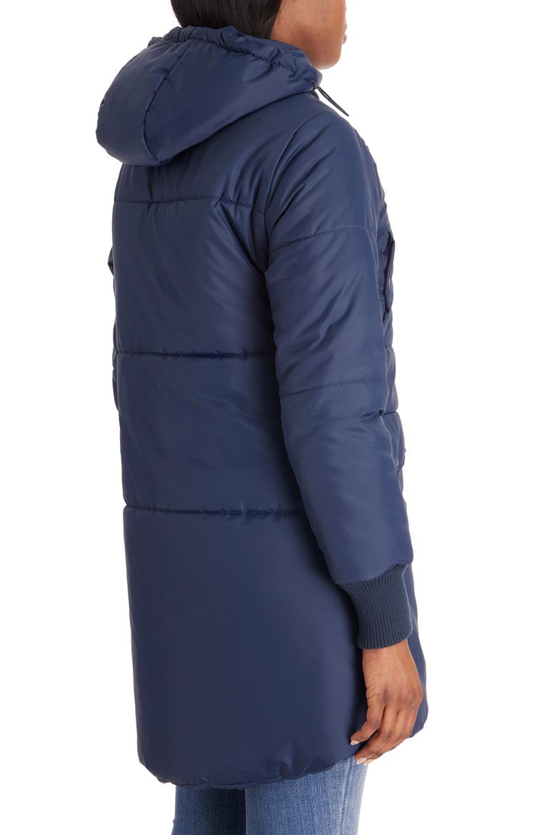 3-in-1 Hooded Maternity Puffer Jacket, Alternate, color, NAVY