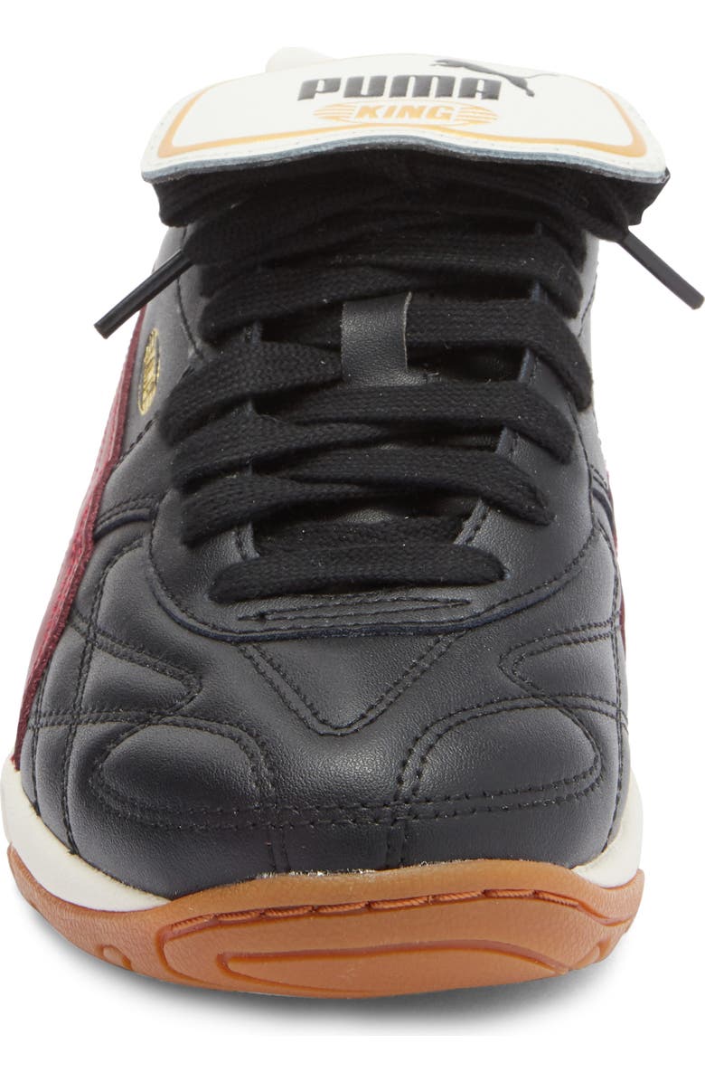 PUMA Kids' King Indoor Soccer Sneaker, Alternate, color, Puma Black/ Team Regal Red