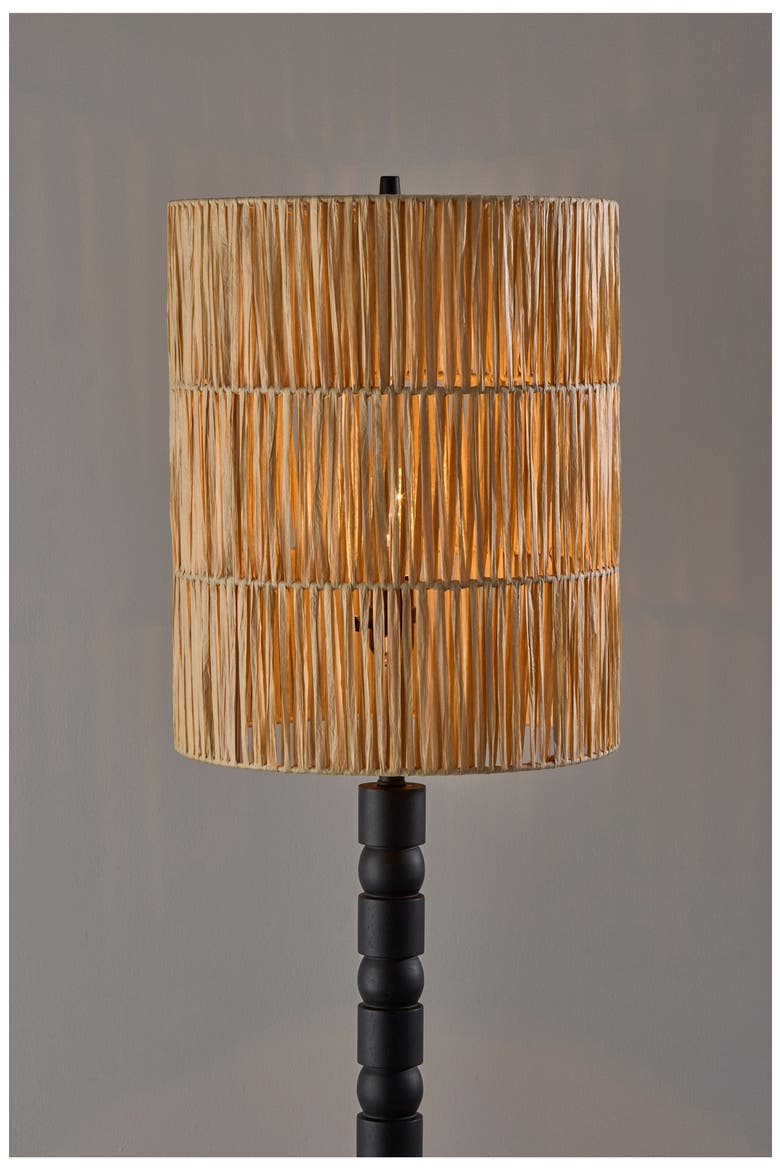 Norfolk Floor Lamp, Alternate, color, BLACK