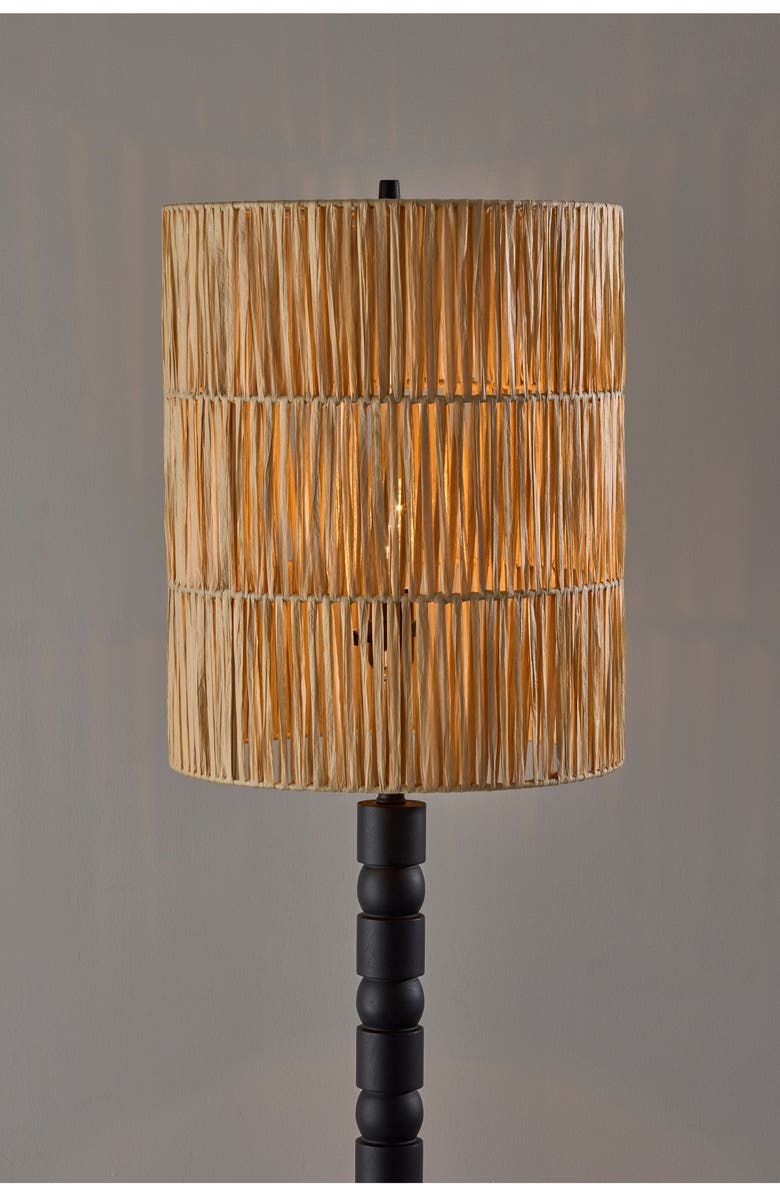 ADESSO LIGHTING Norfolk Floor Lamp, Alternate, color, Black