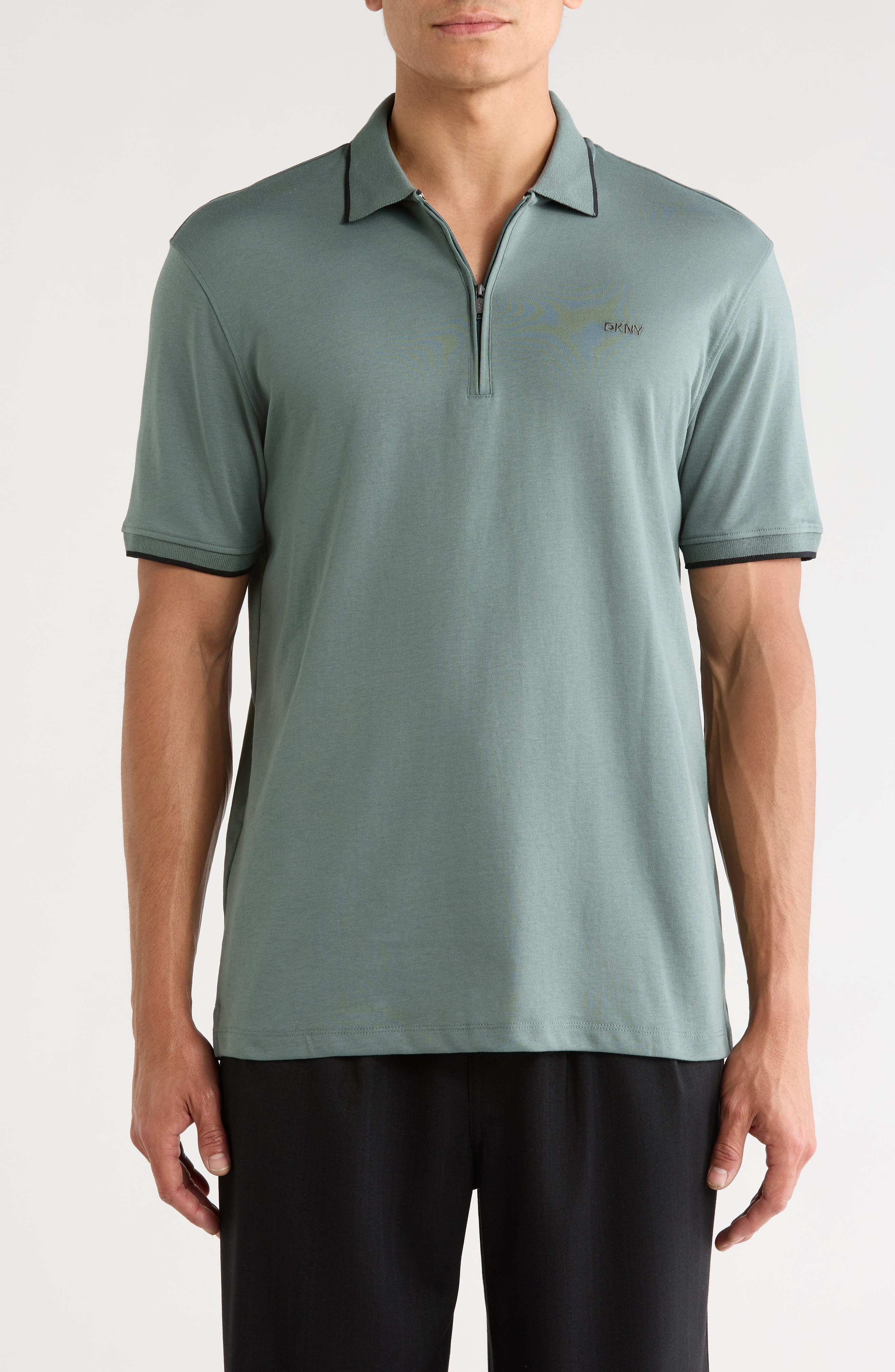 DKNY SPORTSWEAR Zip Polo