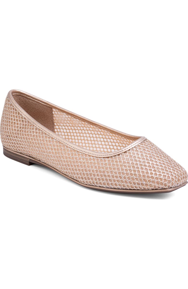 Me Too Baylin Ballet Flat, Main, color, Gold