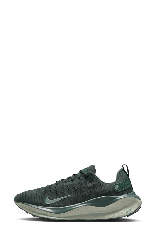 Nike Womens React Infinity Run Flyknit 4 In Vintage Green/bicoastal/jade