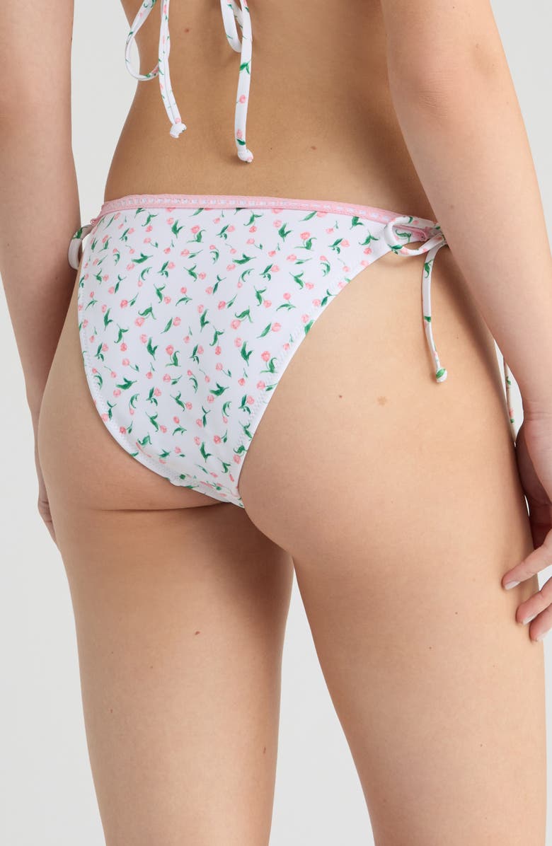 PacSun Lacey Day Side Tie Swim Bottoms, Alternate, color, Tulip Ditsy