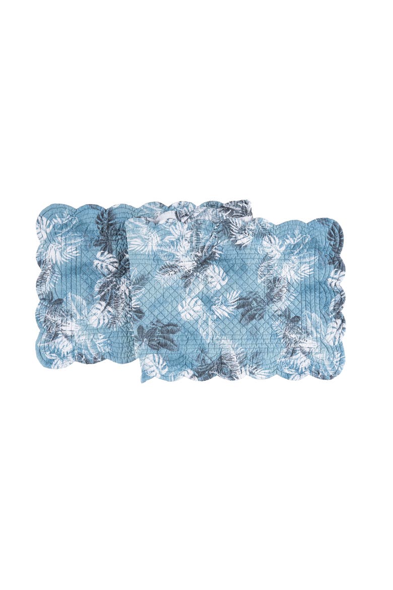 Bruno Palms Table Runner, 14" x 51", Main, color, Blue