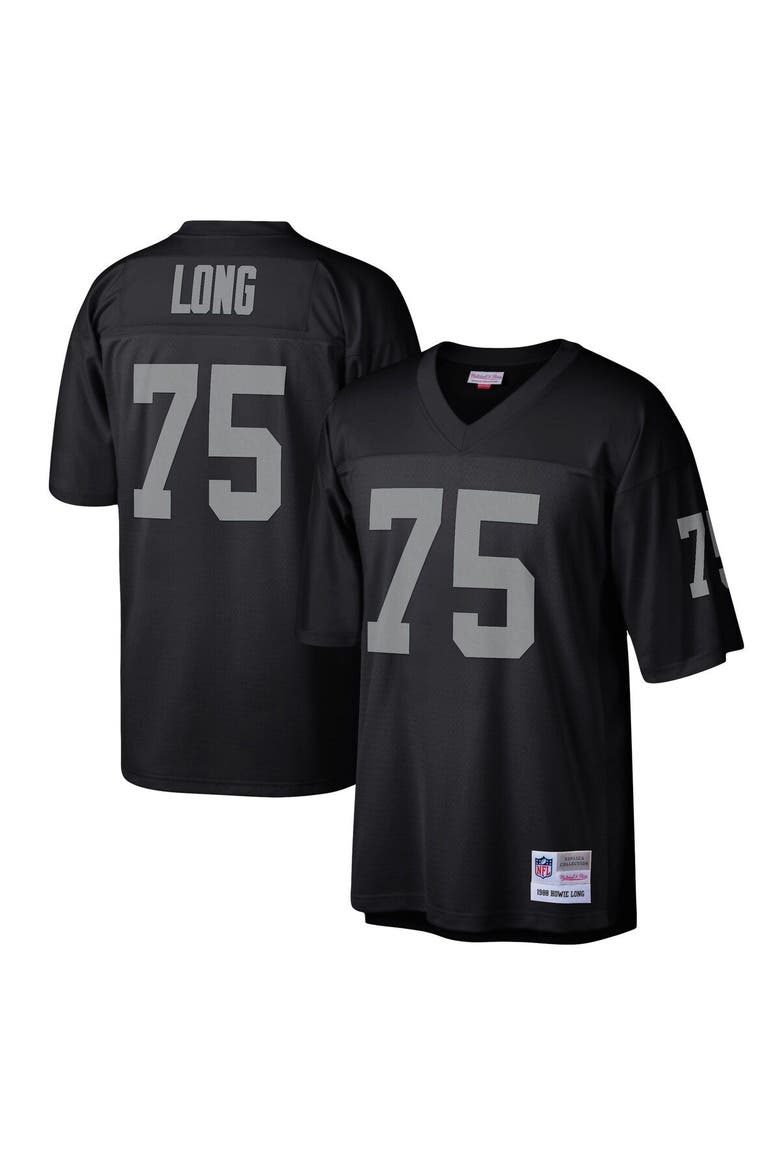 Men's Mitchell & Ness Howie Long Black Las Vegas Raiders Legacy Replica Jersey, Alternate, color, Black