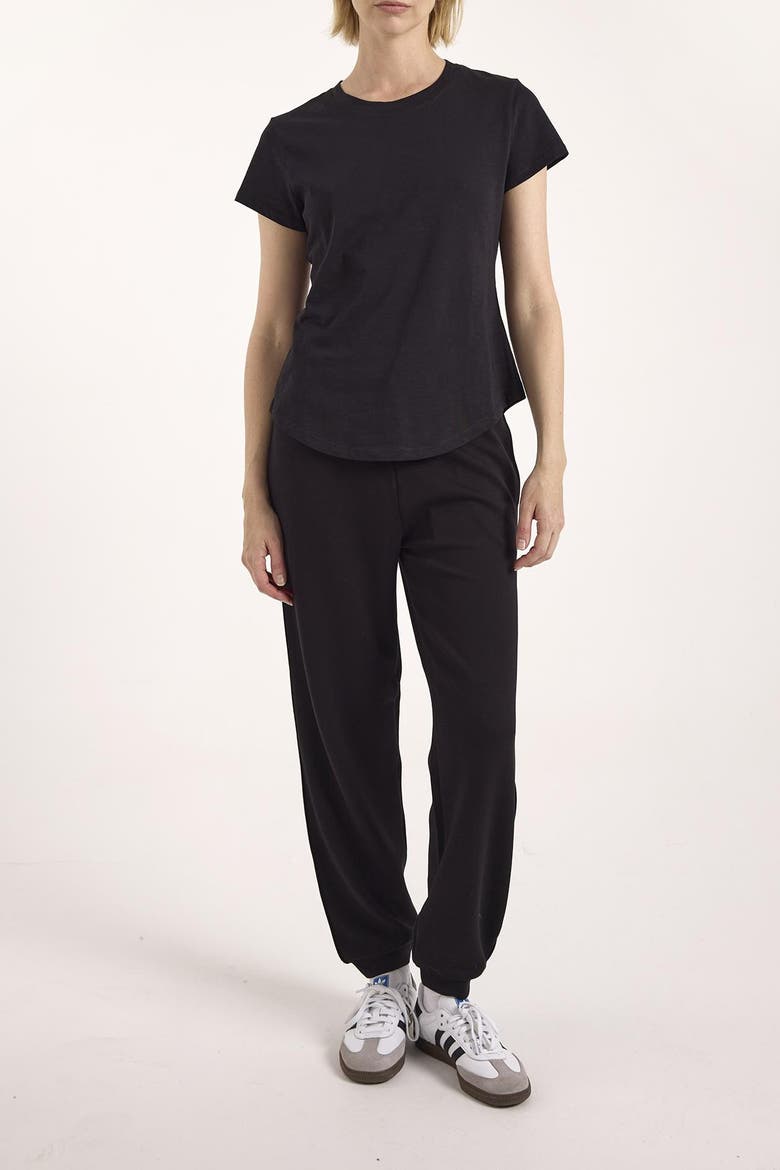 Relaxed Fit Cotton Crew Neck T-shirt, Alternate, color, Black