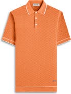 Bugatchi Tipped Contrast Collar Polo Sweater