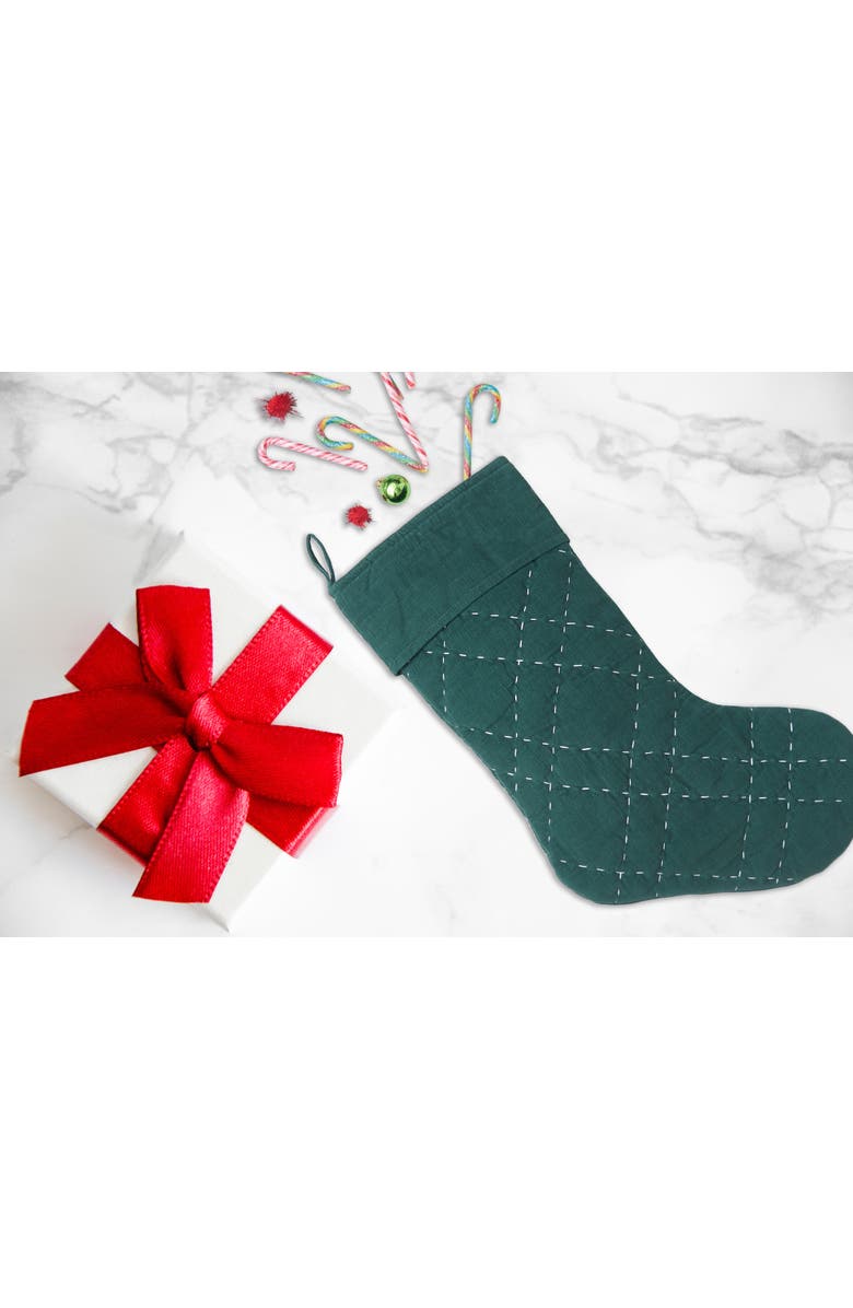 carol & frank Elliot Jungle Stocking, Alternate, color, Green