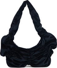 Topshop Ruched Velvet Shoulder Bag