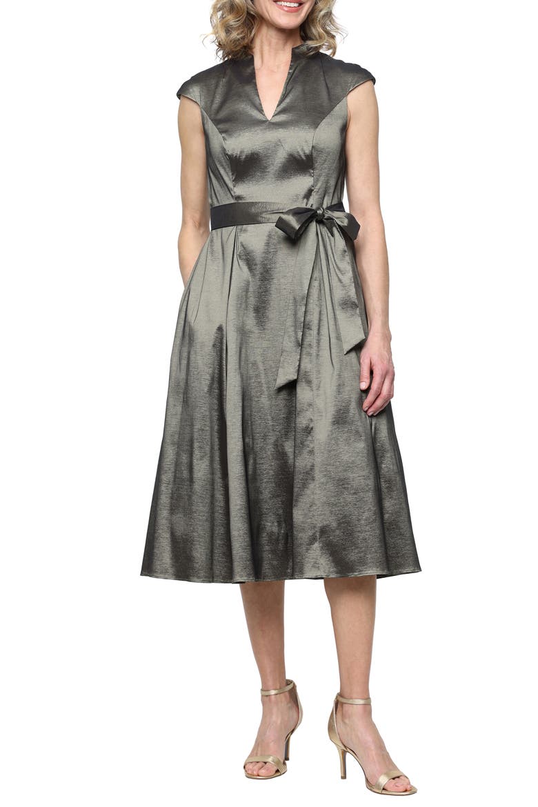 Alex Evenings Stretch Taffeta Cocktail Dress (Women)